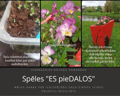 Viena no spēles uzdevuma rezultāts